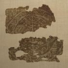 Fabric fragment - Two fragments of a silk textile